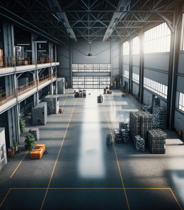 Interieur logistique entrepot